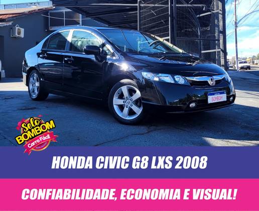 HONDA CIVIC 1.8 LXS 16V FLEX 4P MANUAL HONDA CIVIC 1.8 LXS 16V FLEX 4P MANUAL